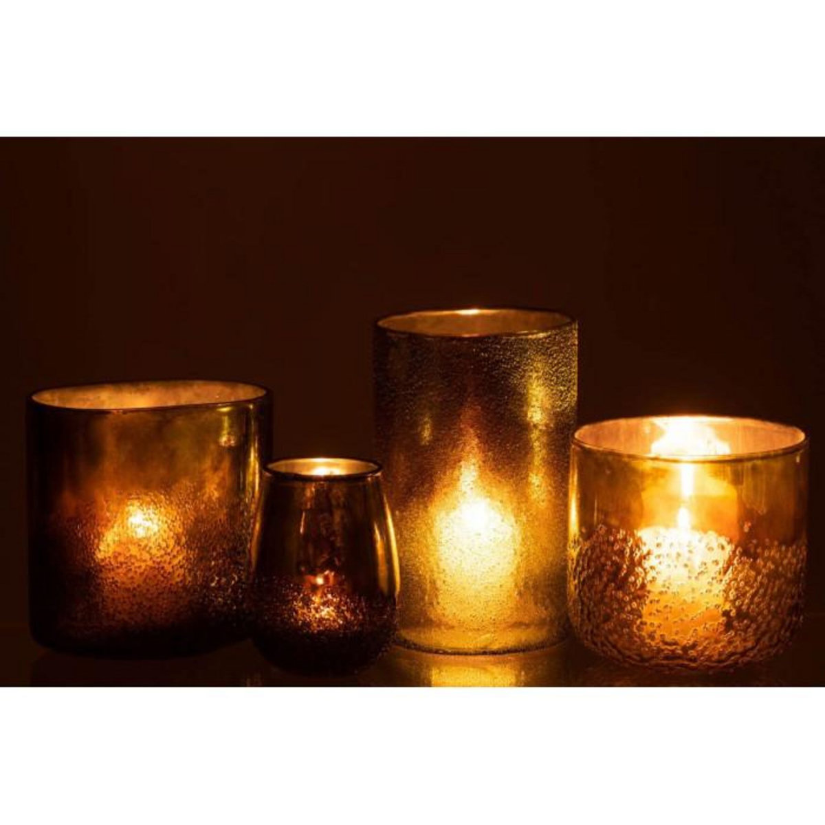 Paris Prix Photophore Miroir en Verre  Anton  12cm Vert