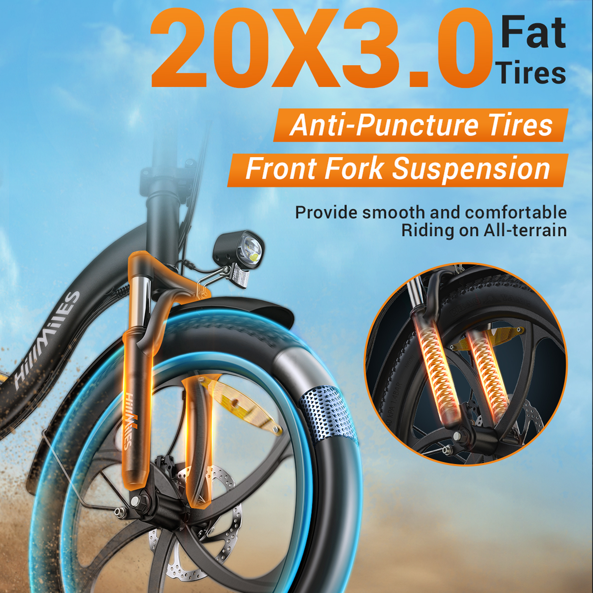 Voir la diapositive 5 : HILLMILES Vélo électrique pliable HillMiles MilePort1