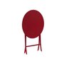 Voir la diapositive 4 : HESPERIDE Table de jardin ronde Greensboro Ø 60 cm Groseille - Hespéride