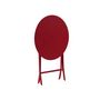 Voir la diapositive 4 : HESPERIDE Table de jardin ronde Greensboro Ø 60 cm Groseille - Hespéride