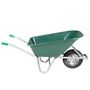 Voir la diapositive 2 : VIDAXL Brouette vert 90 L 150 kg acier galvanise et plastique