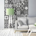 Paris Prix Papier Peint  Arabesque Black & White  50x1000cm