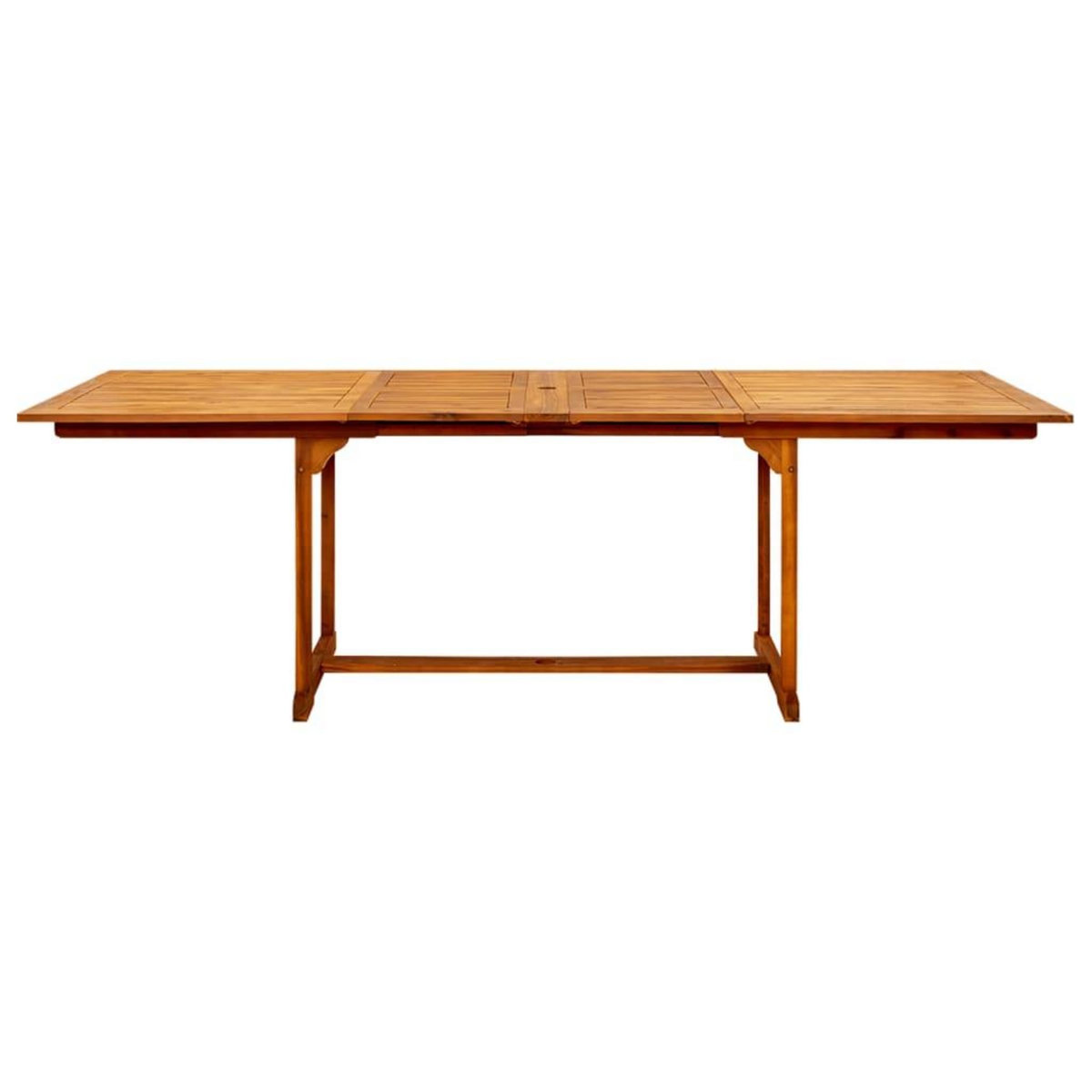 VIDAXL Table a dîner de jardin (160-240)x100x75cm Bois d'acacia massif