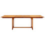 Voir la diapositive 5 : VIDAXL Table a dîner de jardin (160-240)x100x75cm Bois d'acacia massif