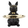 Voir la diapositive 2 : Paris Prix Vide-Poche Statuette  Bulldog  23cm Noir