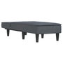 Voir la diapositive 3 : VIDAXL Chaise longue gris fonce velours