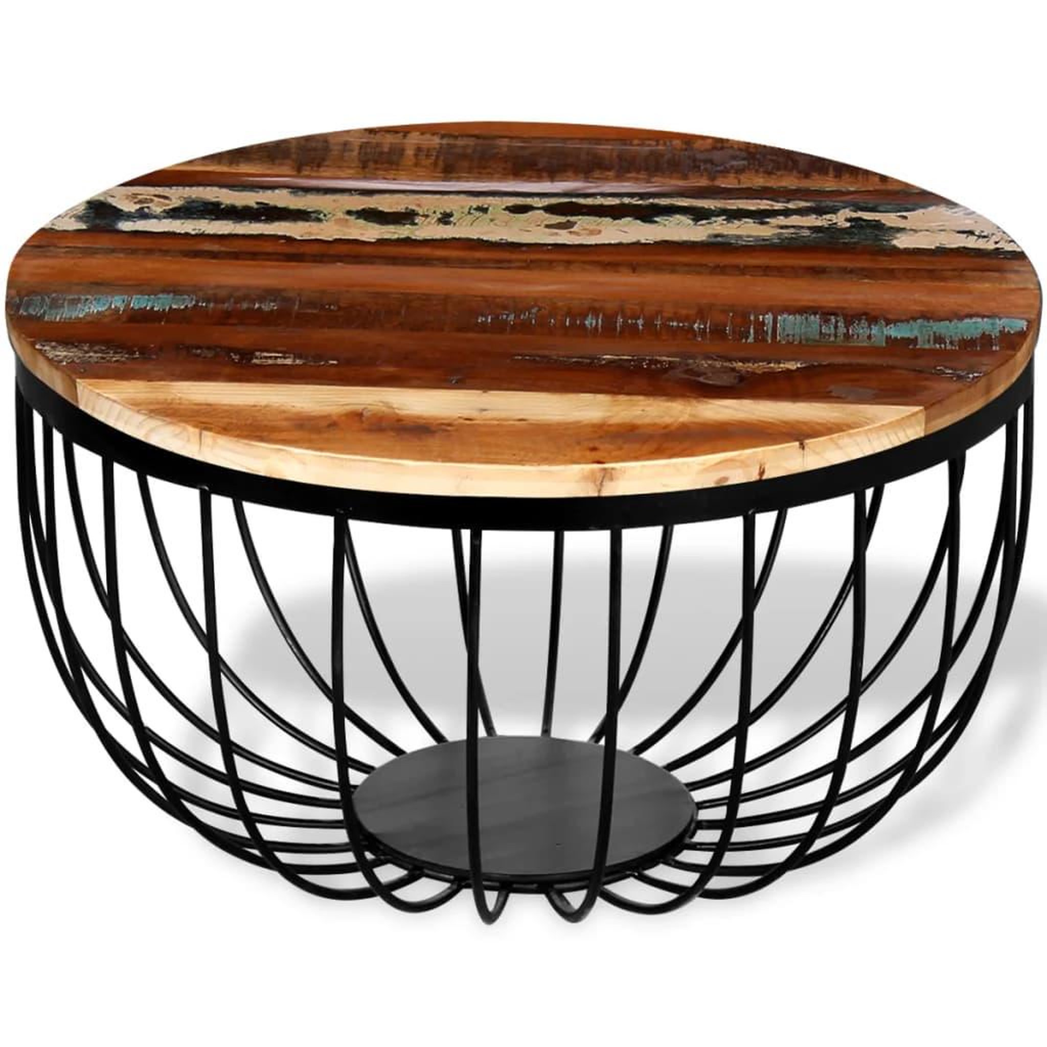 VIDAXL Table basse bois de recuperation massif