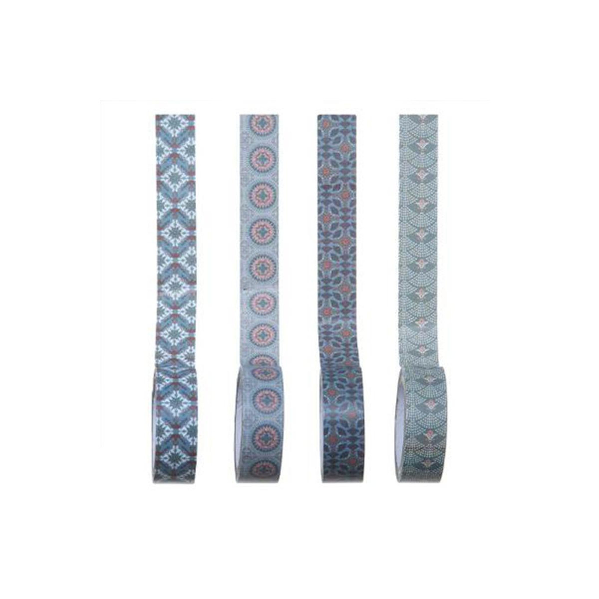Stick'n Look Lot de 4 rubans masking tape  house  5m bleu