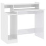 Voir la diapositive 3 : VIDAXL Bureau lumieres LED Blanc brillant 97x45x90cm Bois d'ingenierie