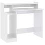 Voir la diapositive 3 : VIDAXL Bureau lumieres LED Blanc brillant 97x45x90cm Bois d'ingenierie