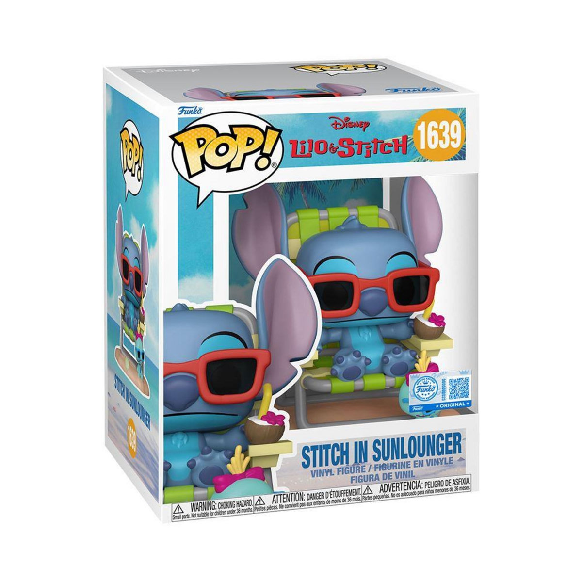 Funko Figurine Funko Pop Disney Stitch in Sunlounger