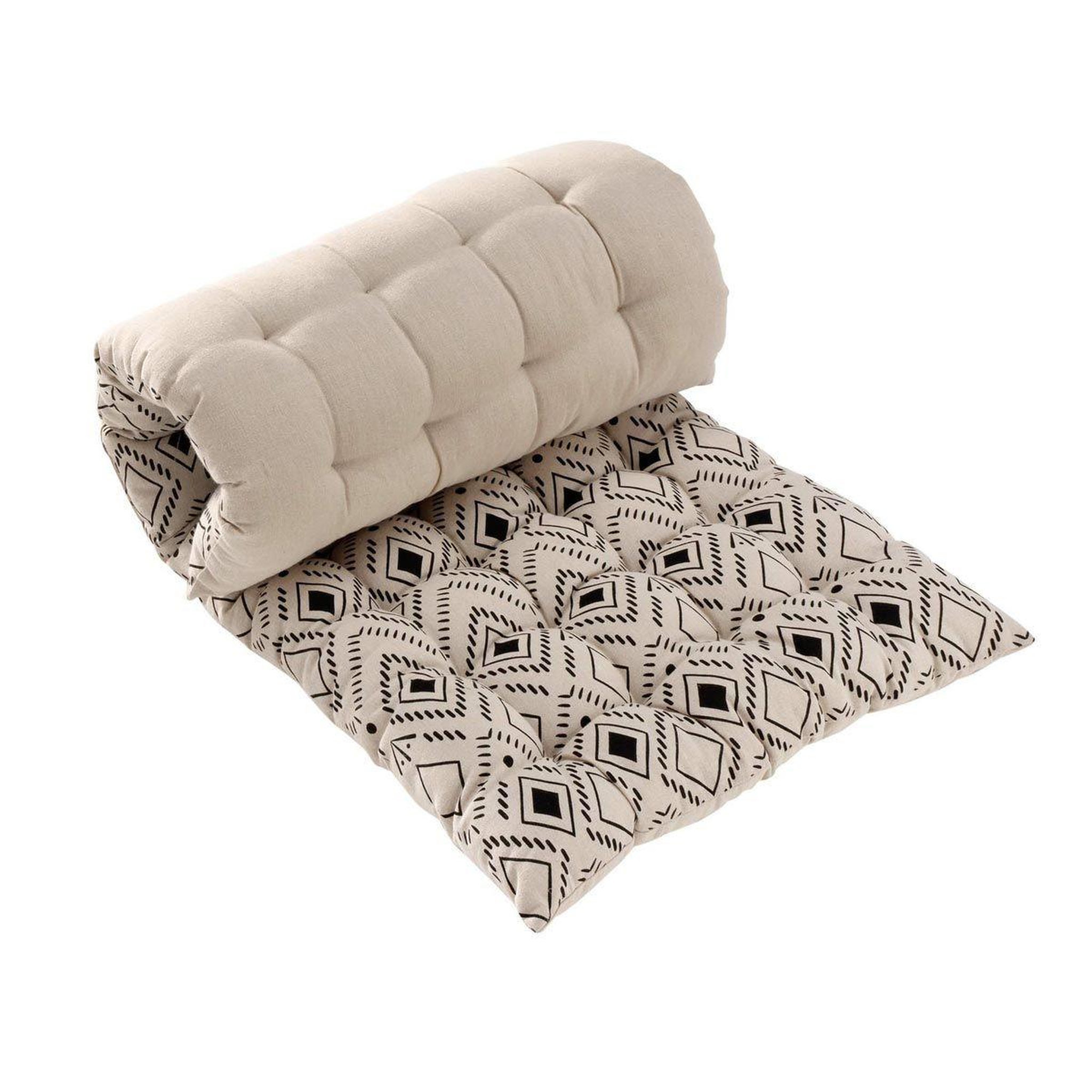 Voir la diapositive 2 : Douceur d'Intérieur Matelas de Sol Imprimé  Nalika  60x120cm Naturel