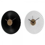 AAAAA Horloge Murale DKD Home Decor Blanc Noir Blanc/Noir Fer Plastique Moderne 30 x 4 x 30 cm (2 Unités)