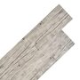 VIDAXL Planches de plancher PVC Non auto-adhesif 4,46m^2 3mm Gris clair