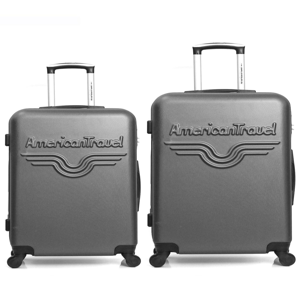 AMERICAN TRAVEL AMERICAN TRAVEL - Lot de 2 - Valise grand format et valise weekend CHELSEA