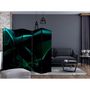 Voir la diapositive 2 : Paris Prix Paravent 5 Volets  Blue Smoke Waves  172x225cm