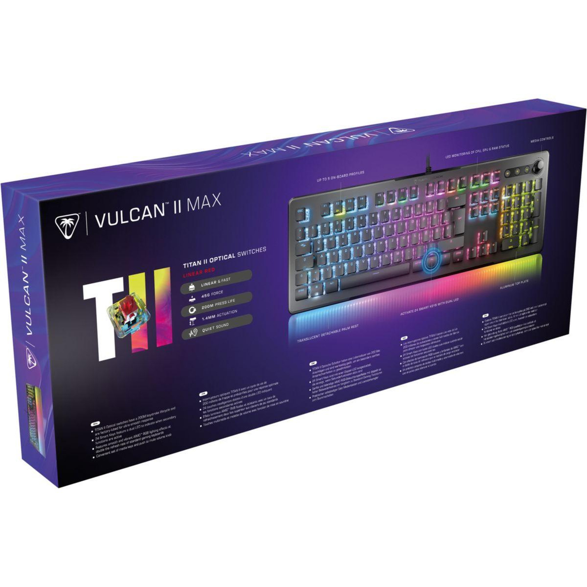 Voir la diapositive 5 : Turtle Beach Clavier gamer vulcan ii max noir linear