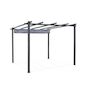 Voir la diapositive 3 : SWEEEK Pergola, aluminium, 3x3m, toile coulissante