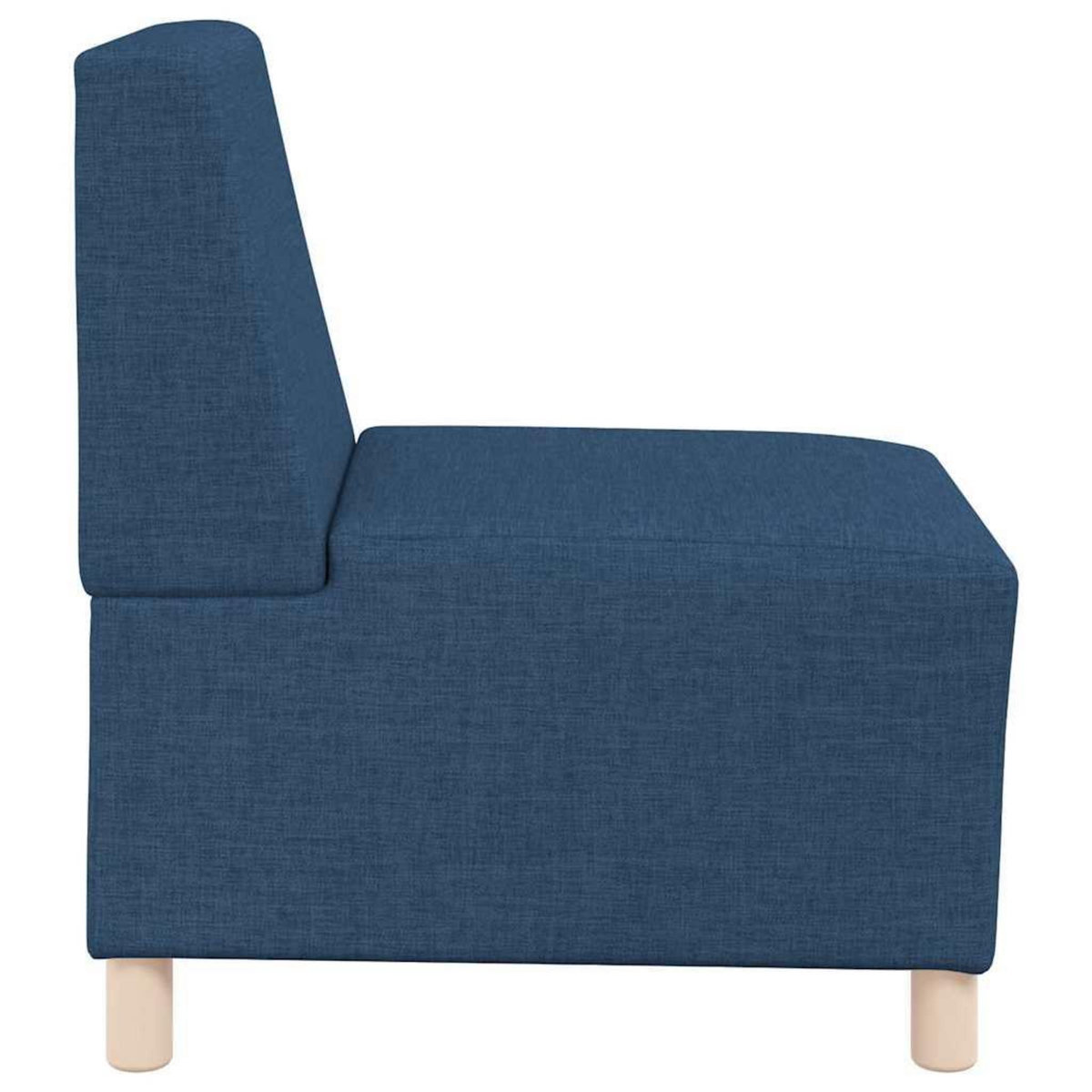 VIDAXL Fauteuil bleu 55 cm tissu