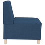 Voir la diapositive 5 : VIDAXL Fauteuil bleu 55 cm tissu
