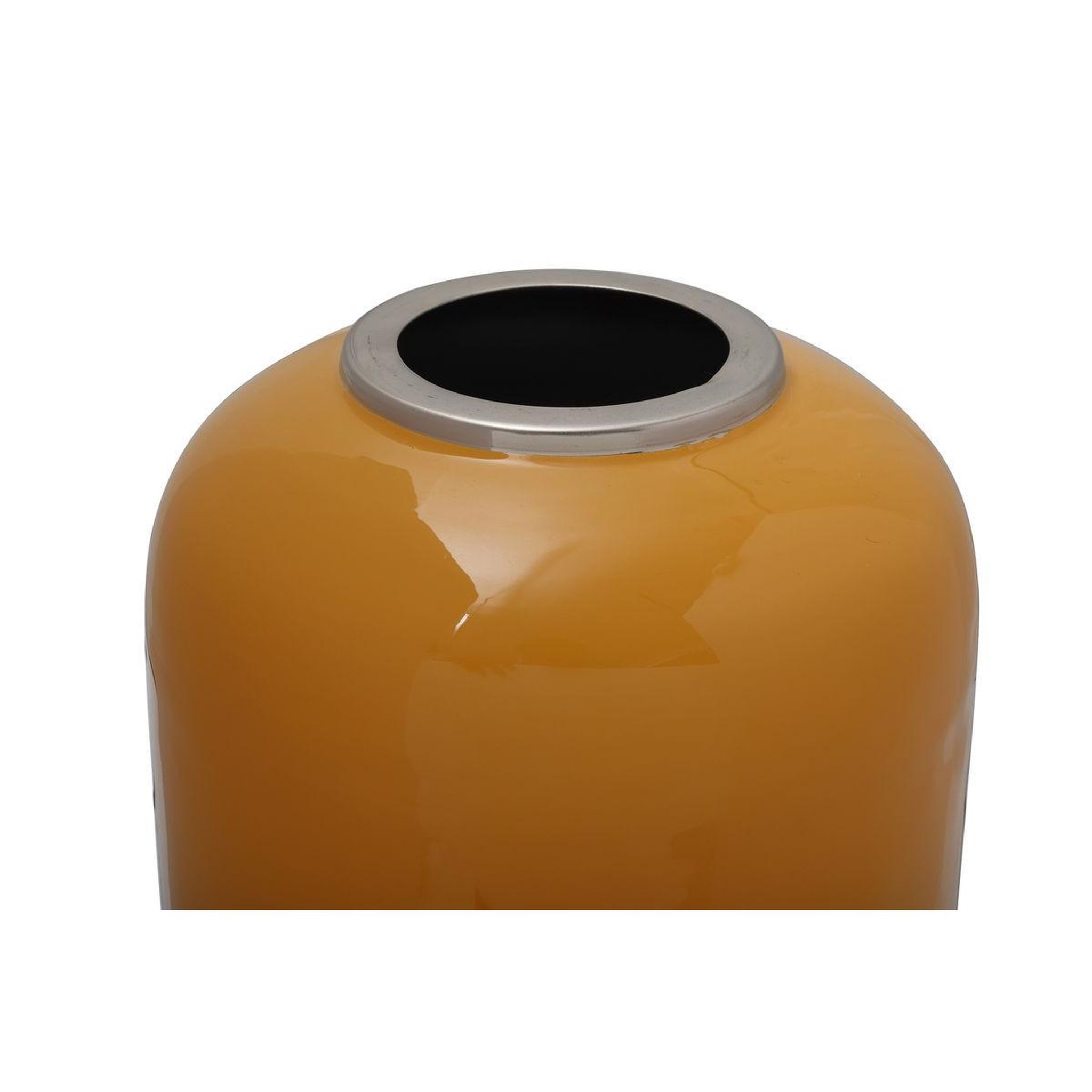 Voir la diapositive 2 : Paris Prix Vase rond design  anita  45cm ocre & argent