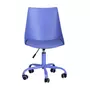 URBAN MEUBLE Chaise de bureau scandinave violet pivotant réglable hauteur d'assise 46-55cm