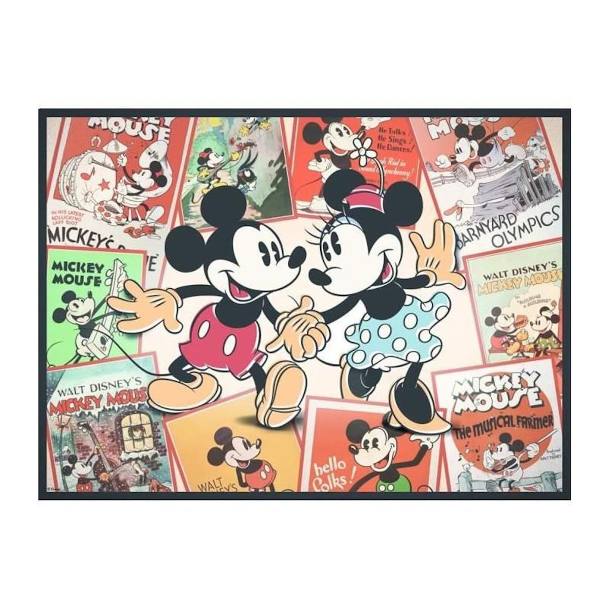 Nathan Puzzle 500 pièces Mickey Disney – Puzzle adolescents et adultes – Scène souvenirs – Haute qualité – Nathan – 12000969