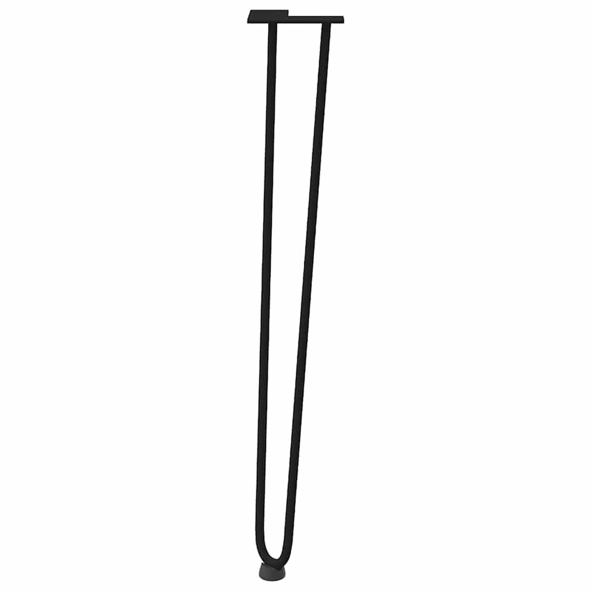 Voir la diapositive 5 : VIDAXL Pieds de table en forme d'epingle a cheveux 4 pcs noir 72 cm