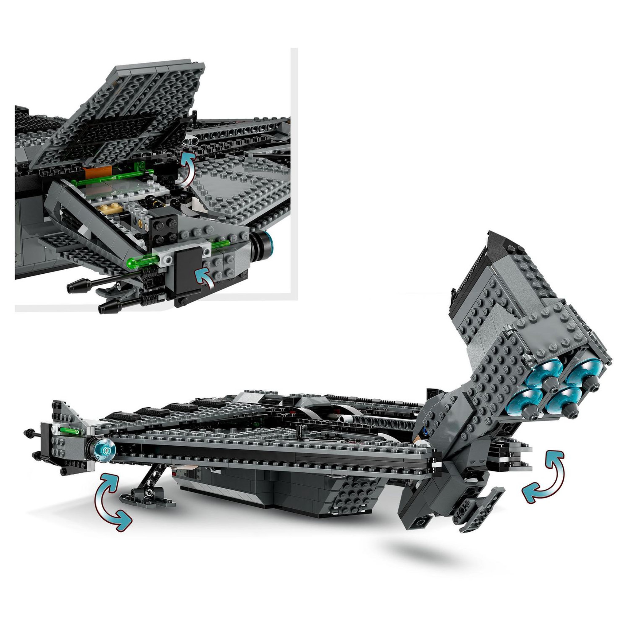 Voir la diapositive 5 : LEGO Star wars 75323 Le justifier, Jouet de Vaisseau Spatial, Construire, Figurine de Droïde