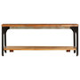 Voir la diapositive 2 : VIDAXL Table basse et etagere 100x60x35 cm Bois de recuperation solide