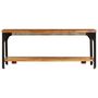 Voir la diapositive 2 : VIDAXL Table basse et etagere 100x60x35 cm Bois de recuperation solide