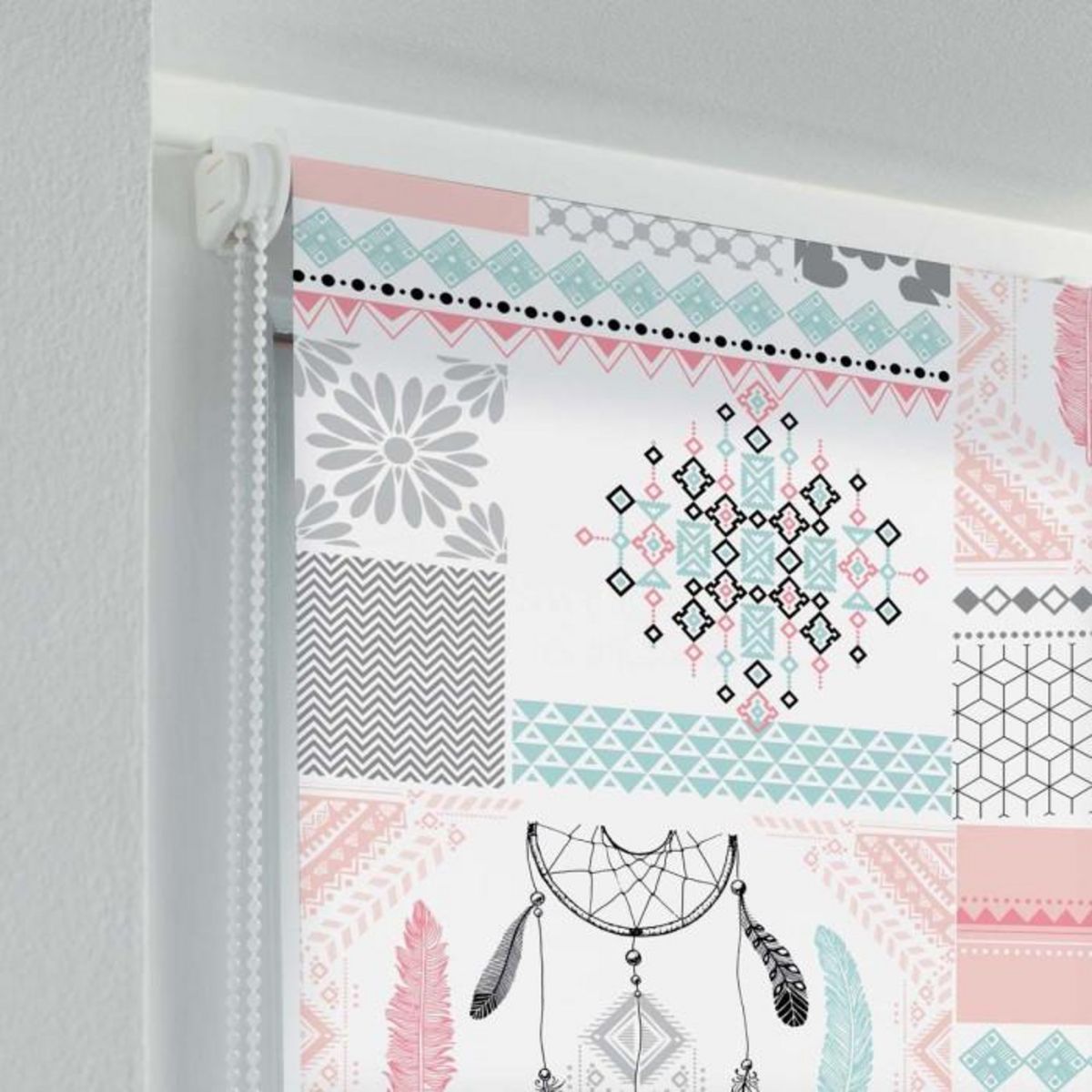 Paris Prix Store Enrouleur Tamisant  Wapo  120x180cm Multicolore