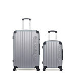 AMERICAN TRAVEL AMERICAN TRAVEL - LOT DE 2 - Valises grand format et cabine BUDAPEST. Coloris disponibles : Gris