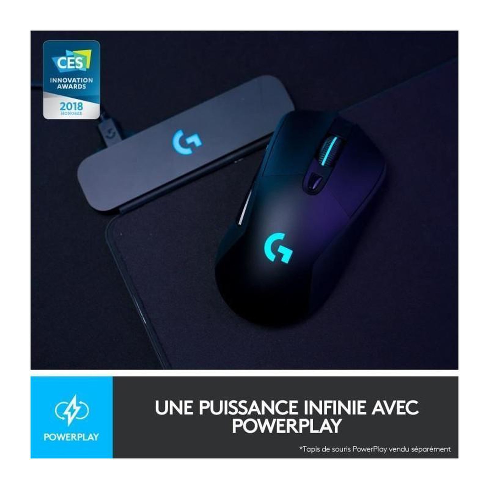 Voir la diapositive 2 : Logitech LOGITECH Souris Gaming sans fil G703 LIGHTSPEED Noir