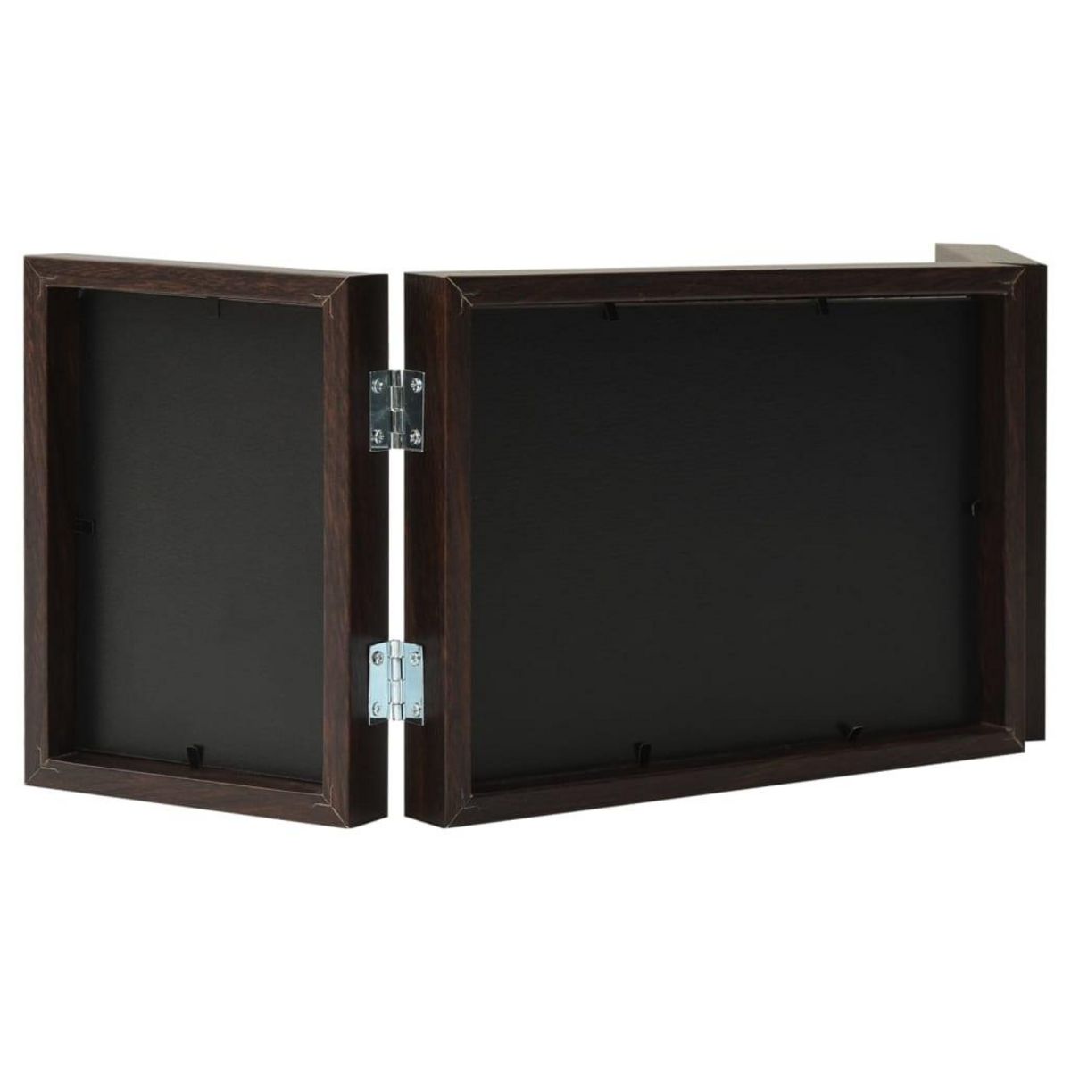 VIDAXL Cadre photo depliable Marron fonce 22x15 cm+2x(10x15 cm)