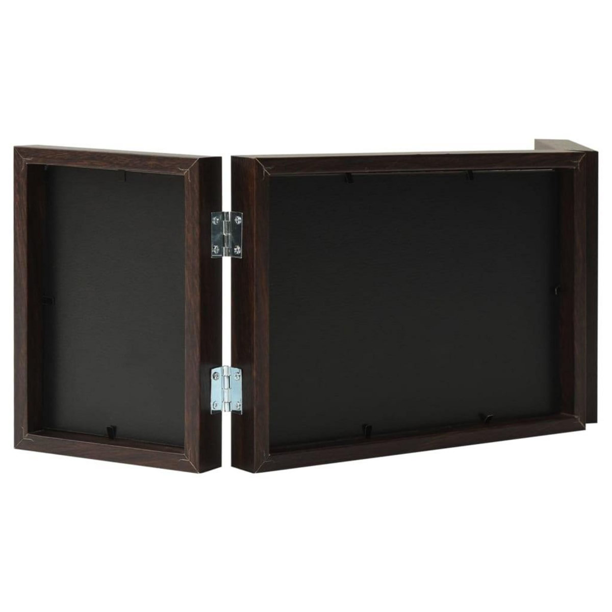 VIDAXL Cadre photo depliable Marron fonce 22x15 cm+2x(10x15 cm)