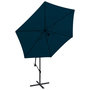 Voir la diapositive 2 : VIDAXL Parasol de jardin en porte-a-faux 3 m bleu