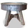 Voir la diapositive 2 : VIDAXL Table basse bois de recuperation melange 60x45 cm argente