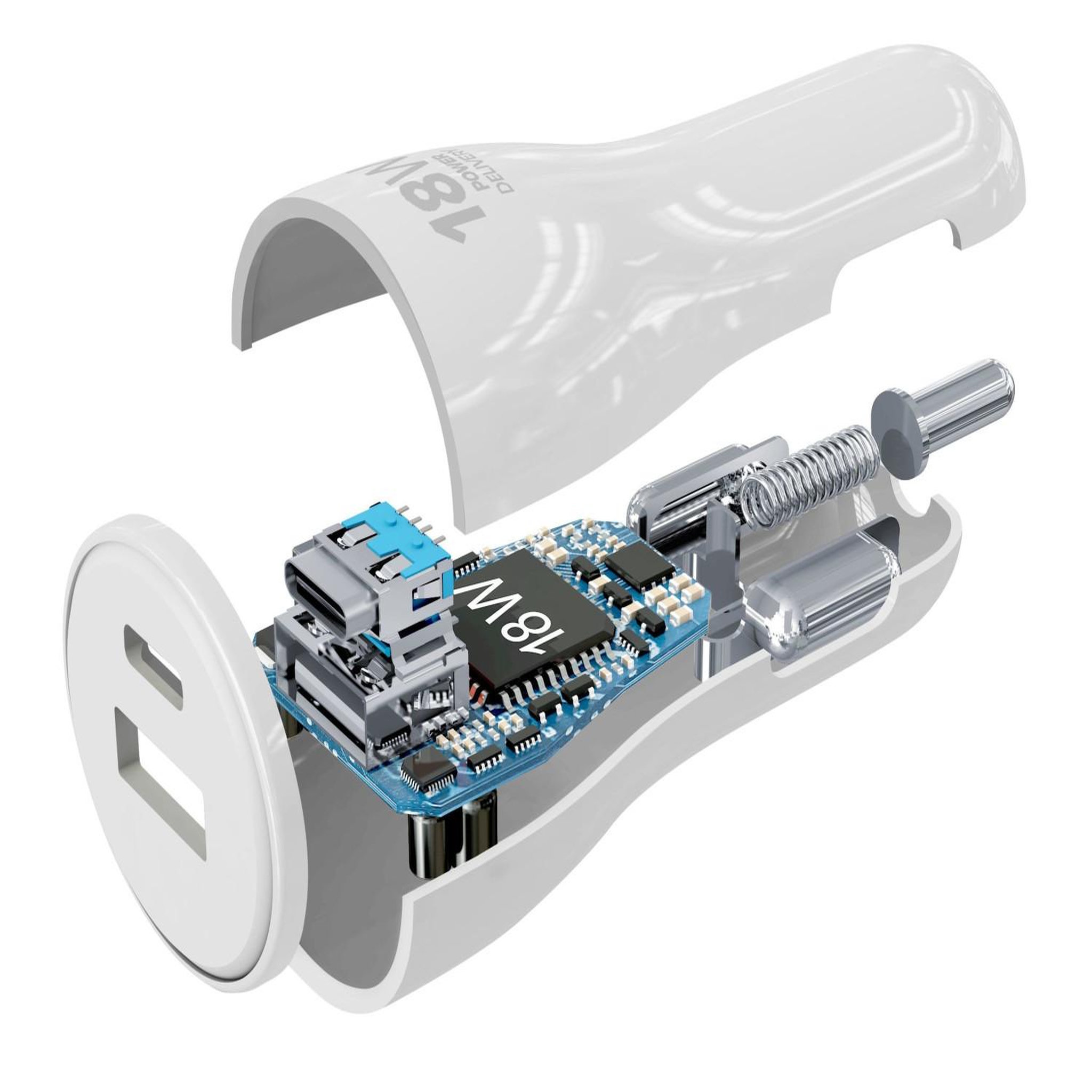 Voir la diapositive 3 : CELLULAR LINE Cellularline usb-c car charger dual kit 18w + 12w - usb-c to lightning - iphone 8 or later