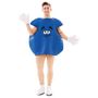 Voir la diapositive 2 : EURO CARNAVALES Déguisement Bonbon Bleu - Adulte - M/L