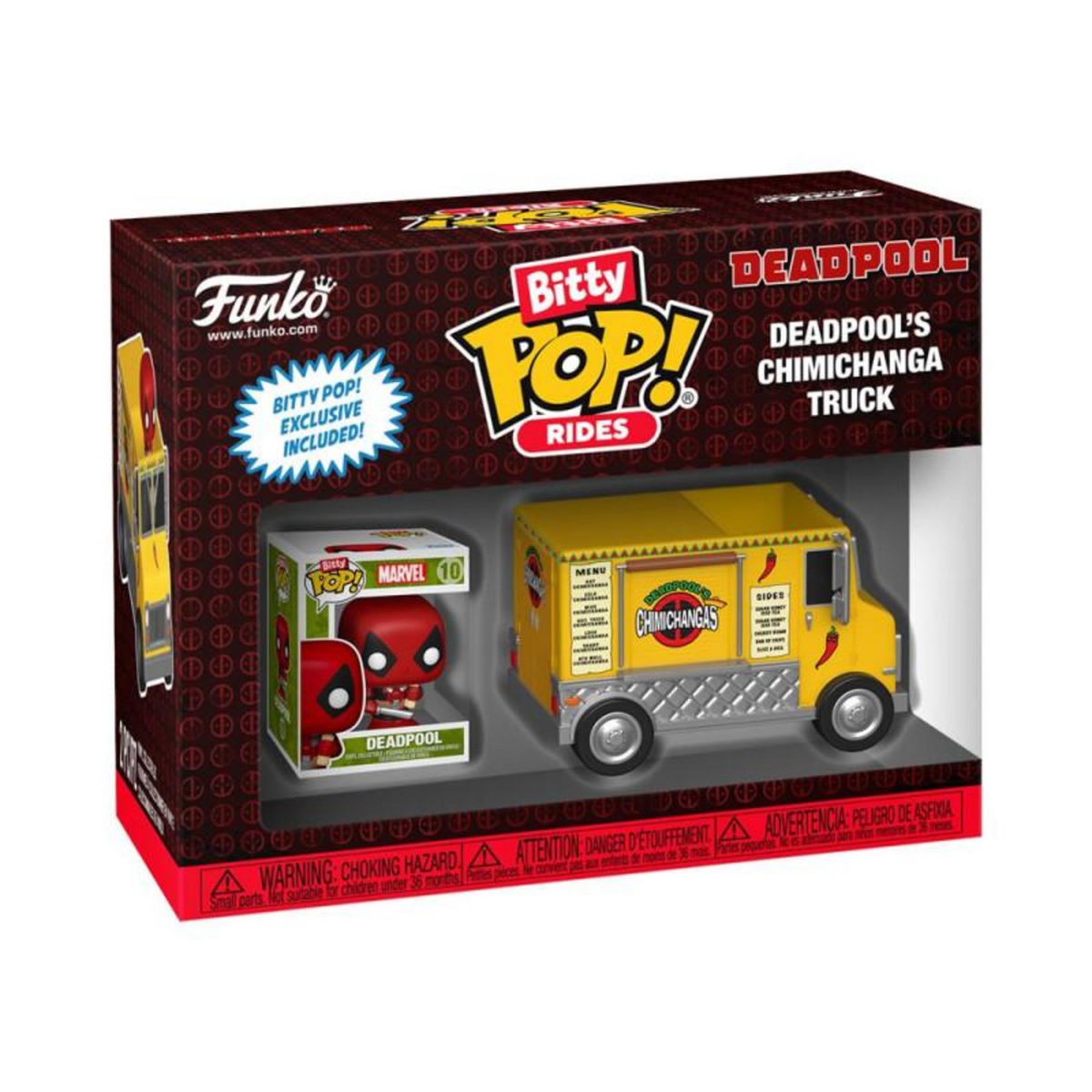 Funko Figurine Funko Bitty Pop Deadpool avec camion Chimichanga