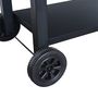 Voir la diapositive 4 : SWEEEK Barbecue Grill charbon de bois - Bernard XL Noir - Avec récupérateur de cendres. aérateurs. bac charbon ajustable et tablettes rabattables. L 160 x P 107.5 x H 141cm