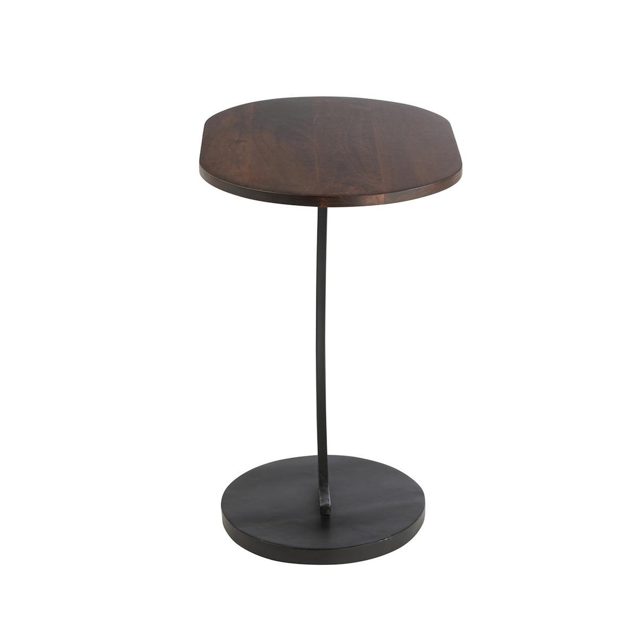 Voir la diapositive 4 : J-LINE Table d'appoint en bois  randy  59cm marron