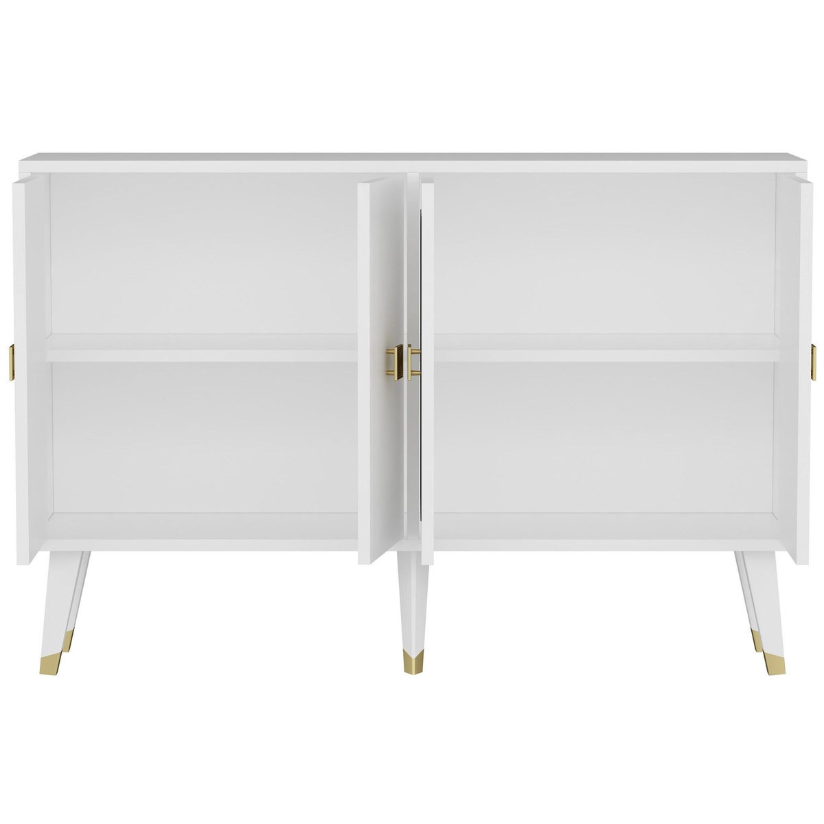 Habitat et Jardin Buffet en bois  Ahart  - 120 x 30 x 80 cm - Blanc