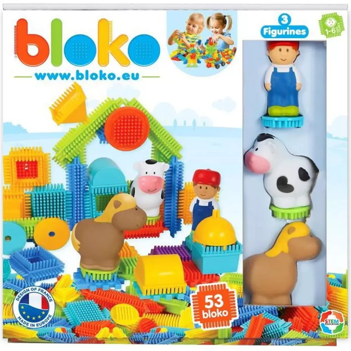 MBI  Bloko Ferme - 50 pièces 3D Bloko Friends 