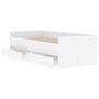 Voir la diapositive 5 : VIDAXL Cadre de lit avec tiroirs sans matelas blanc 90x200 cm