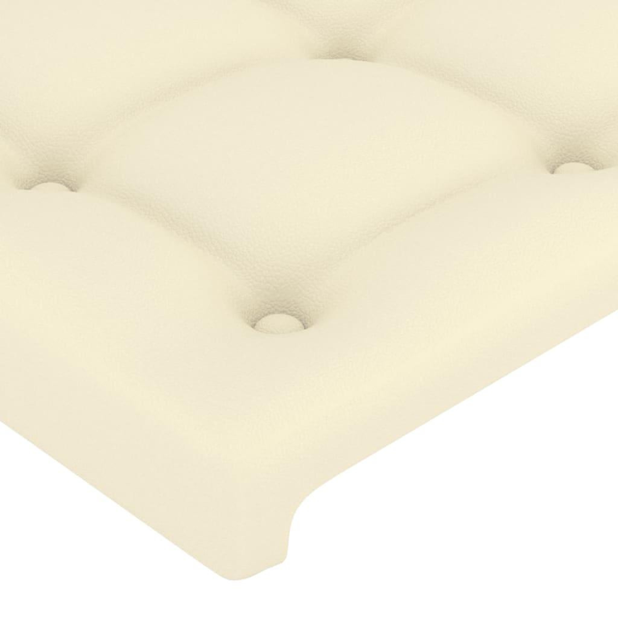 Voir la diapositive 4 : VIDAXL Tete de lit Creme 80x5x78/88 cm Similicuir