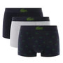 Voir la diapositive 1 : Lacoste x3 Boxers Marine/Vert/Gris Homme  acoste Stretch