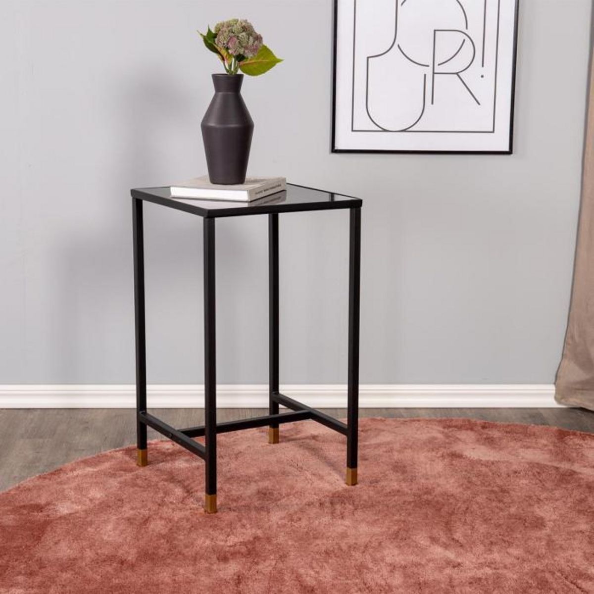 Paris Prix Table d'Appoint Design  Dipp  70cm Noir