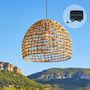 Voir la diapositive 3 : Lumisky Suspension solaire bohème AMADEO Beige Jonc de mer
